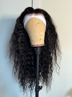 WOWANGEL Water Wave 13x6 Skinlike Real HD Lace Front Wig Glueless Clean Hairline